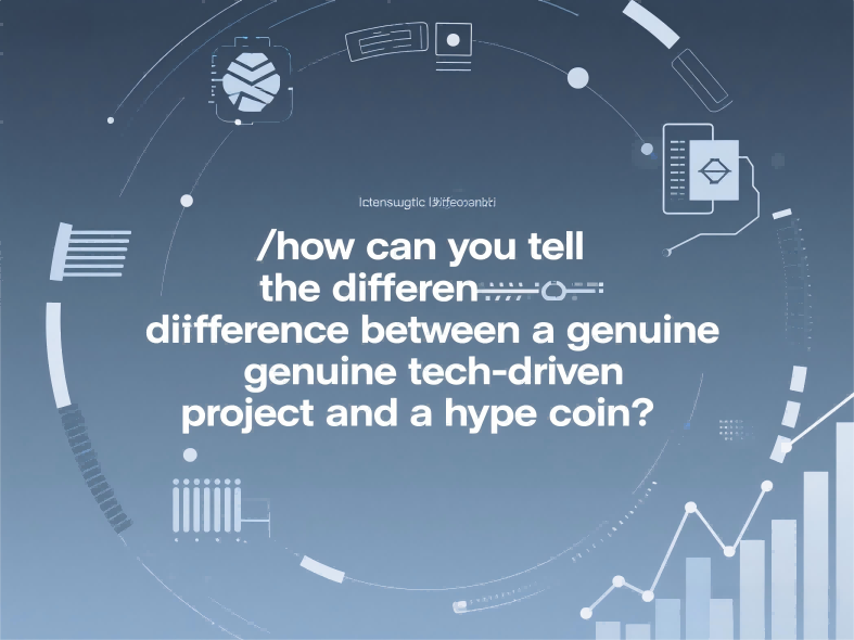 How can you tell the difference between a genuine tech-driven project and a pure hype coin?